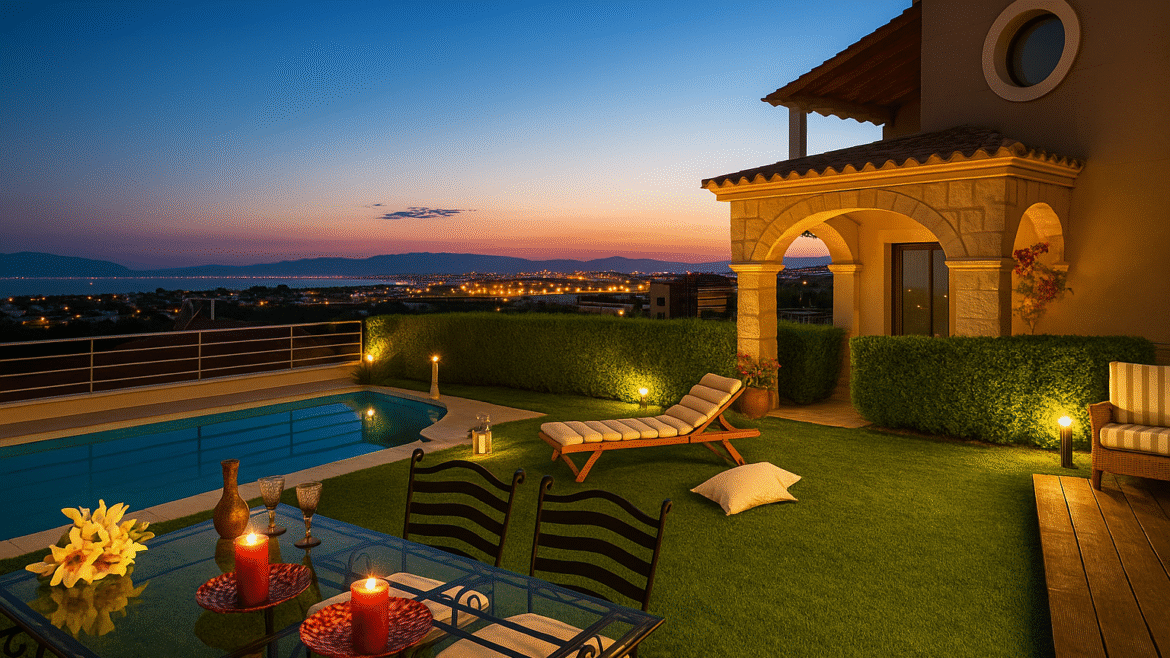 Césped artificial en la Costa Brava