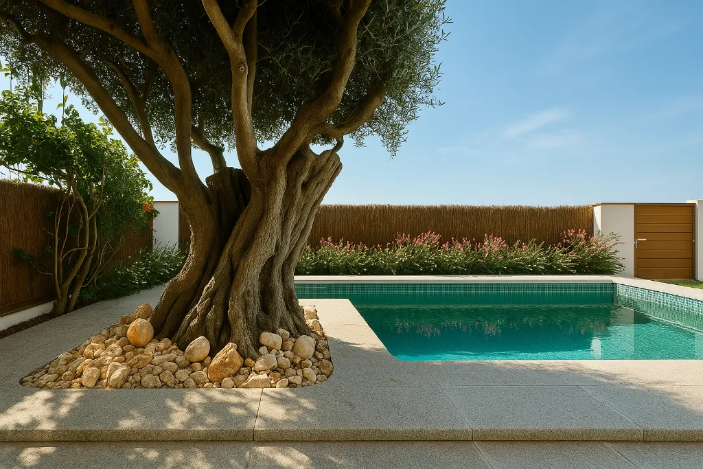Jardín mediterráneo diseñado por Jardinería Palamós en la Costa Brava